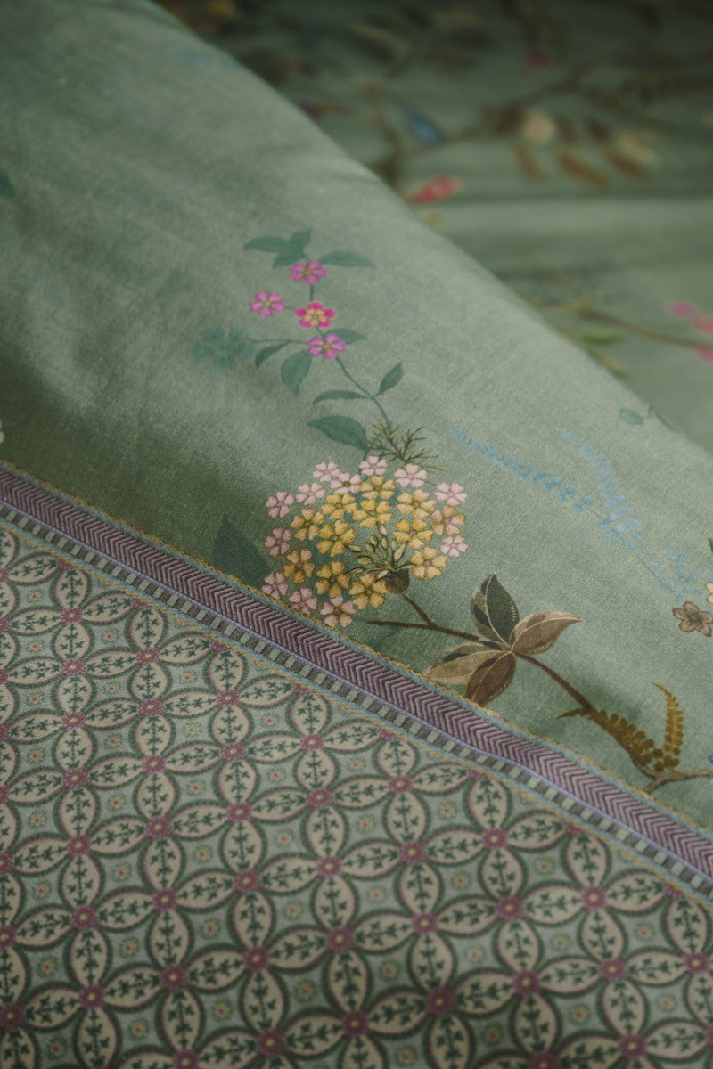 Pip Studio Bustani Bettwäsche grün 135x200cm (1 Stück) - Produktbild 5