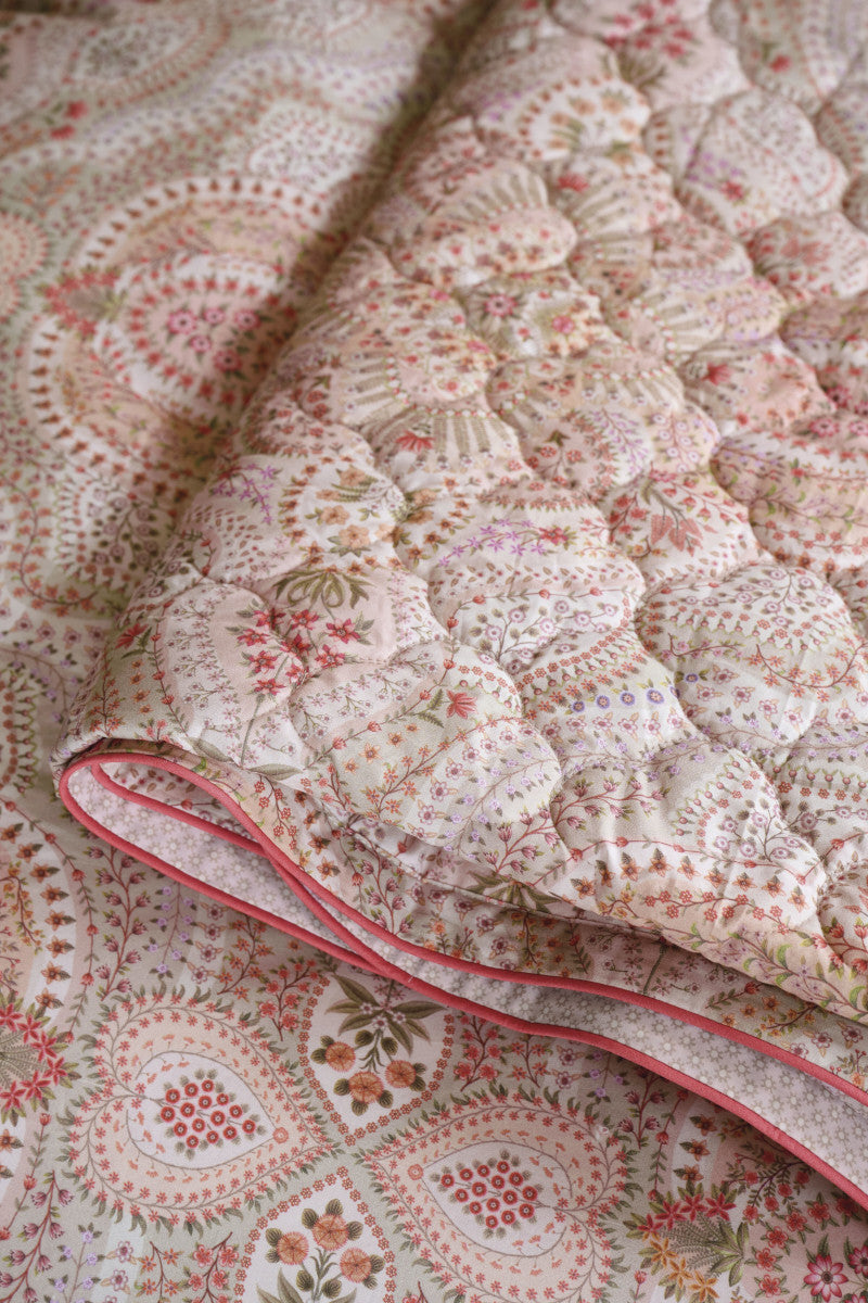 Pip Studio Moon Flower Decke hellrosa 220x260cm (1 Stück) - Produktbild 2