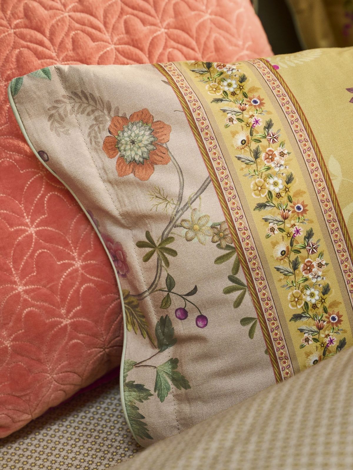 Pip Studio Bodhi Flower Bettwäsche gelb 135x200cm (1 Stück) - Produktbild 6