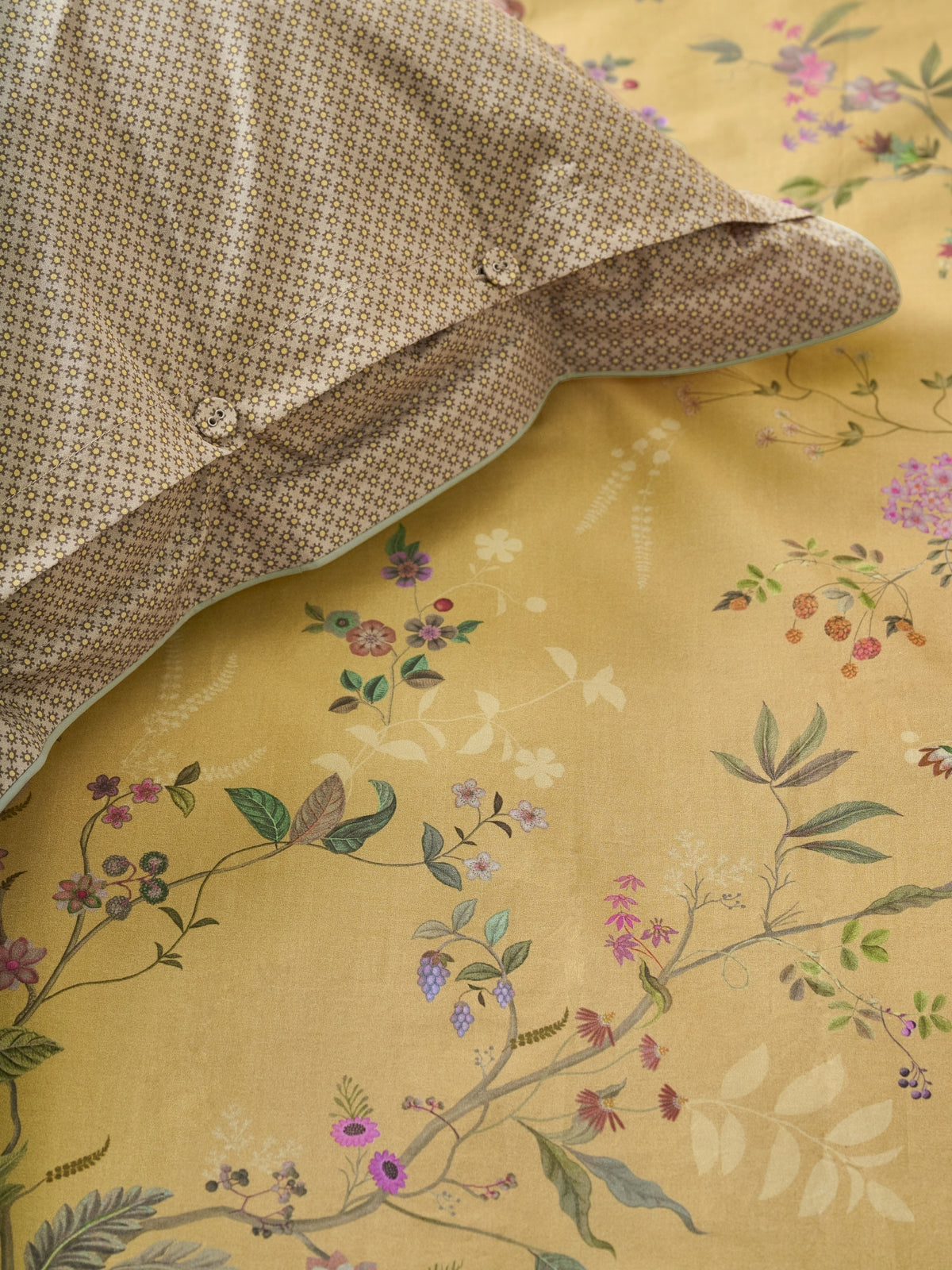 Pip Studio Bodhi Flower Bettwäsche gelb 135x200cm (1 Stück) - Produktbild 8