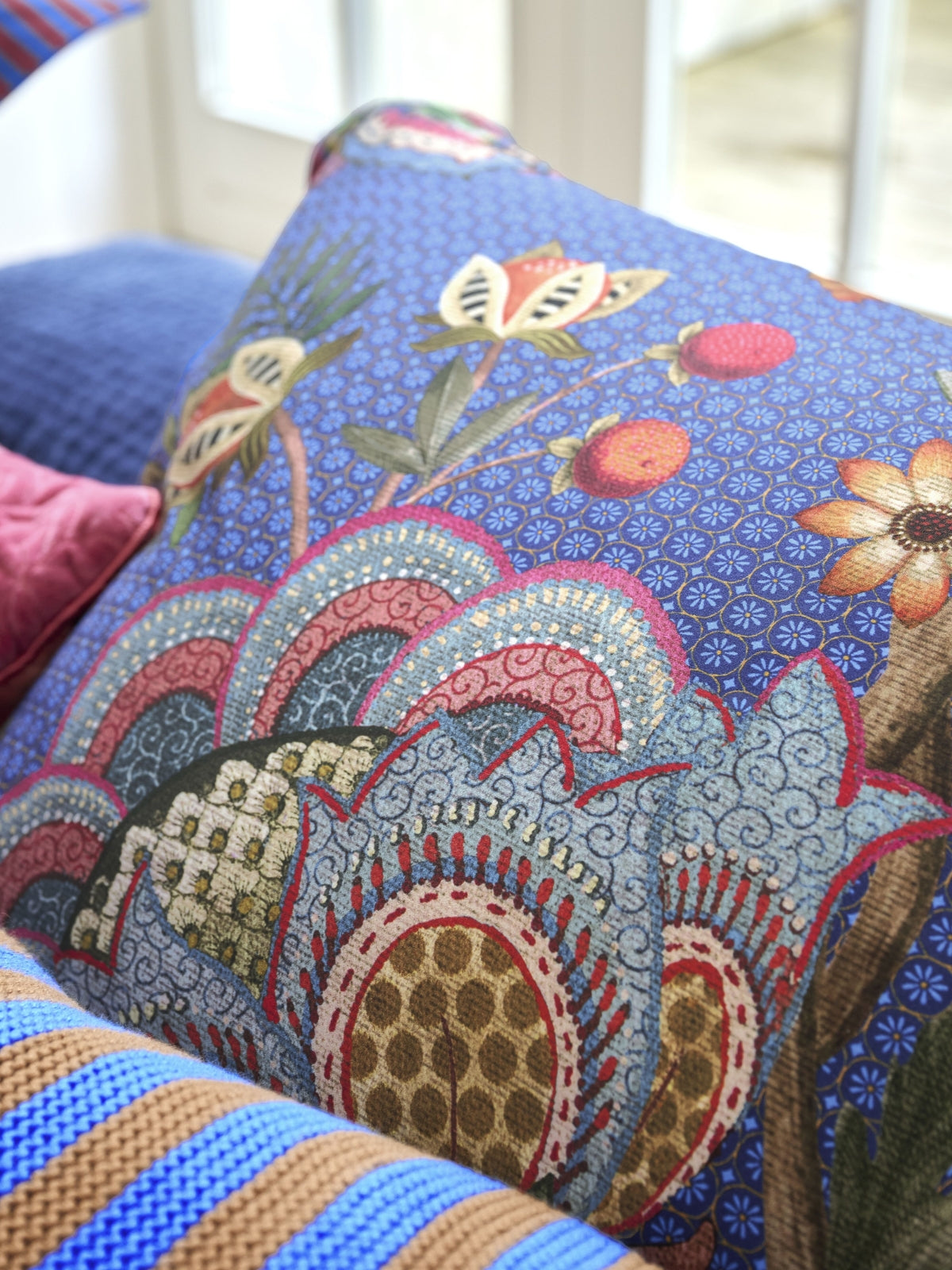 Pip Studio Bombay Bold Bettwäsche blau 135x200cm (1 Stück) - Produktbild 5
