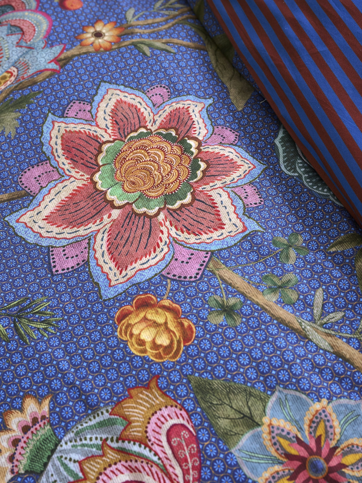 Pip Studio Bombay Bold Bettwäsche blau 135x200cm (1 Stück) - Produktbild 6