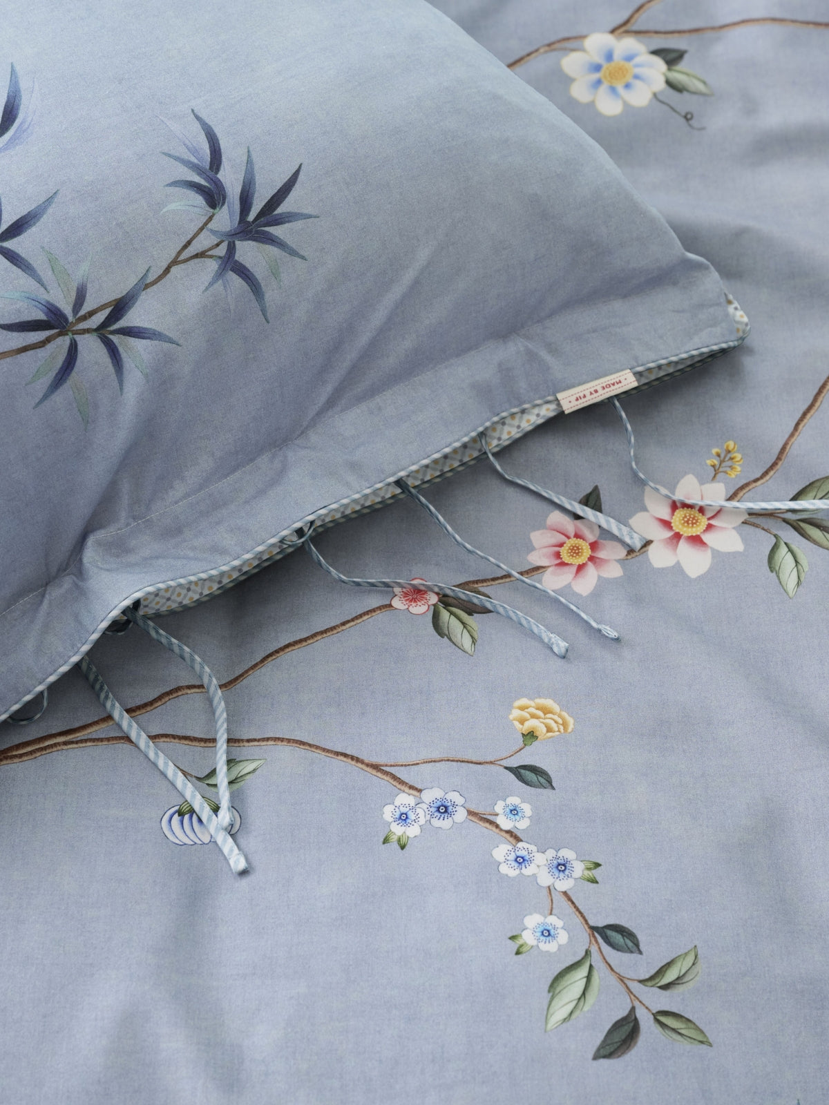 Pip Studio Bamboo Blossom Bettwäsche blau 135x200cm (1 Stück) - Produktbild 5