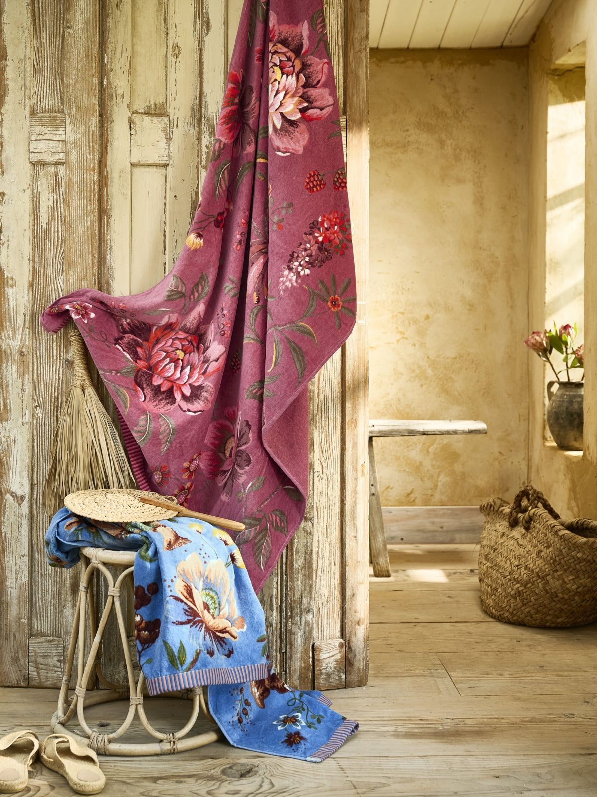 Pip Studio Secret Garden Strandtuch pink 100x180cm (1 Stück) - Produktbild 3