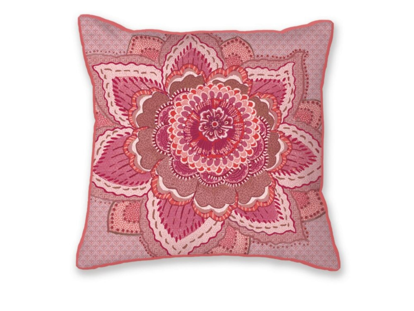 PIP STUDIO Mumbai Night Kissen quadratisch pink 45x45cm (1Stück)
