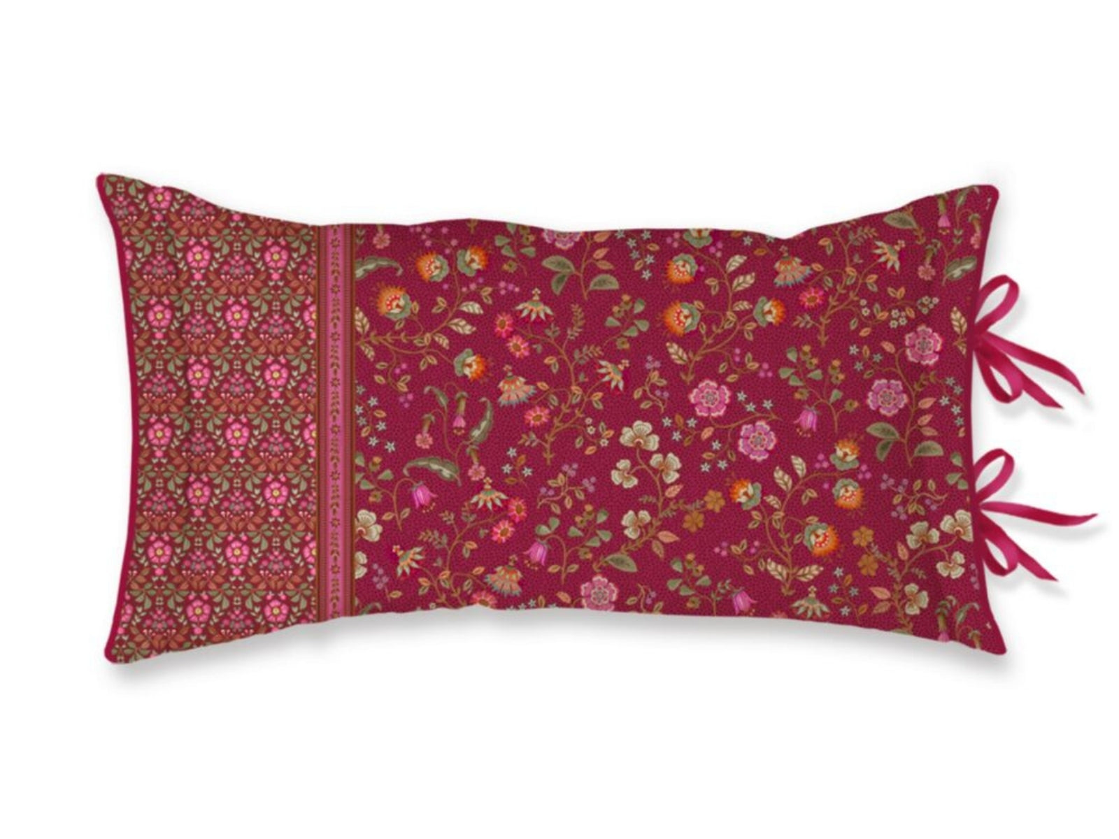 PIP STUDIO Flora Bangalore Kissen dark pink 35x60cm (1 Stück)