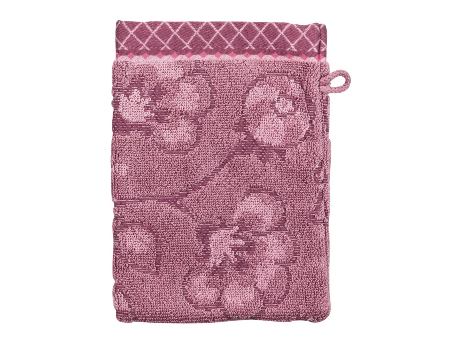 PIP STUDIO Jasmin Jacquard Waschhandschuh light pink 16x22cm (1 Stück)