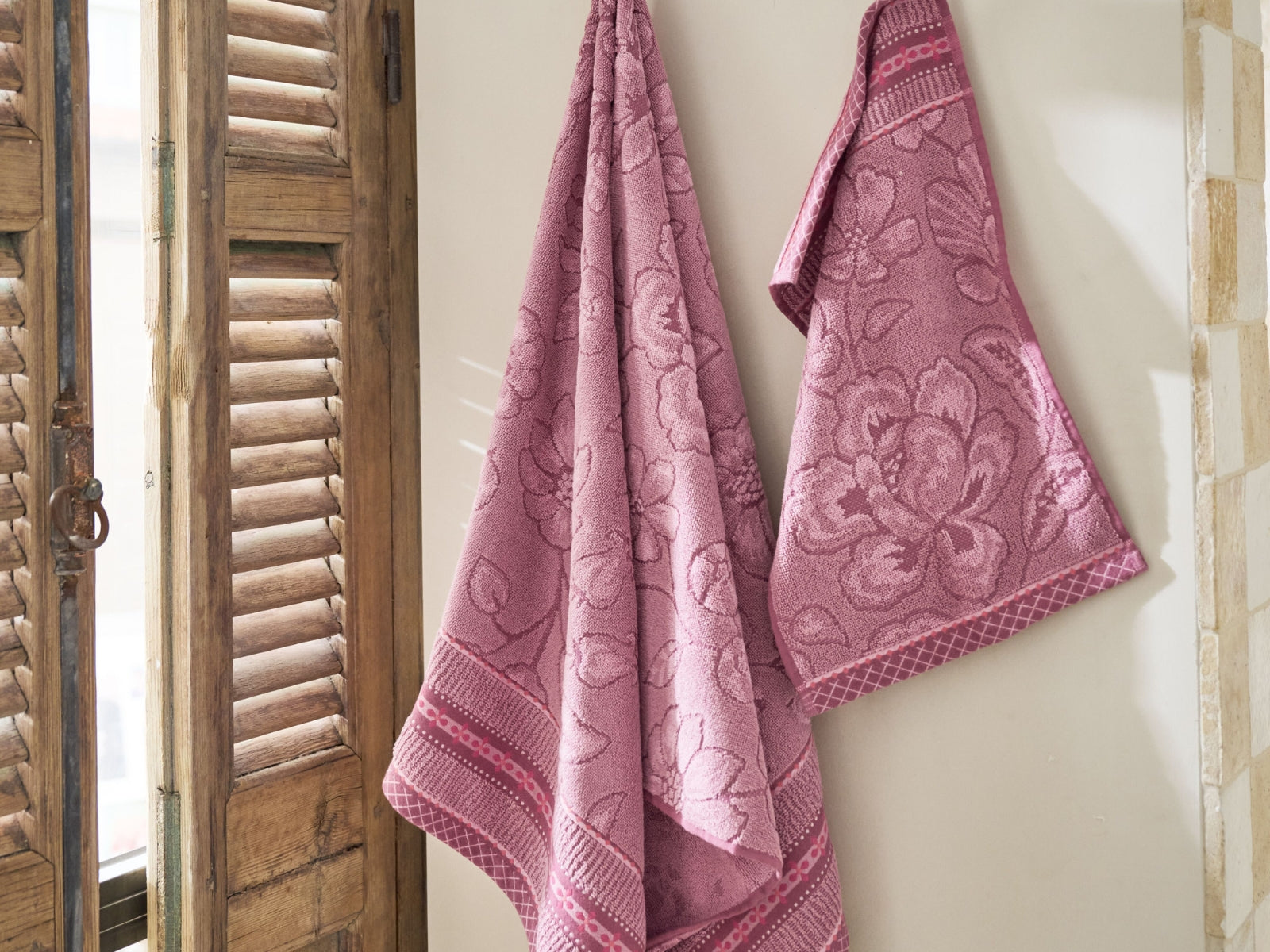 PIP STUDIO Jasmin Jacquard Duschtuch light pink 70x140cm (1 Stück) - Produktbild 3