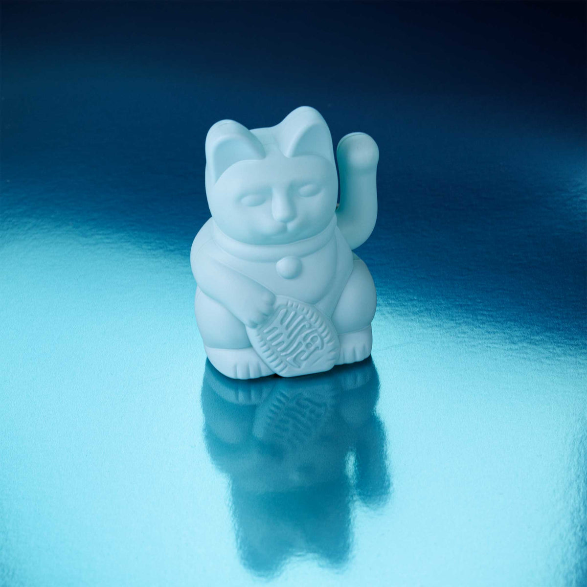 Donkey Products Lucky Cat Solar Winkekatze hellblau 6,5cm - Produktbild 5