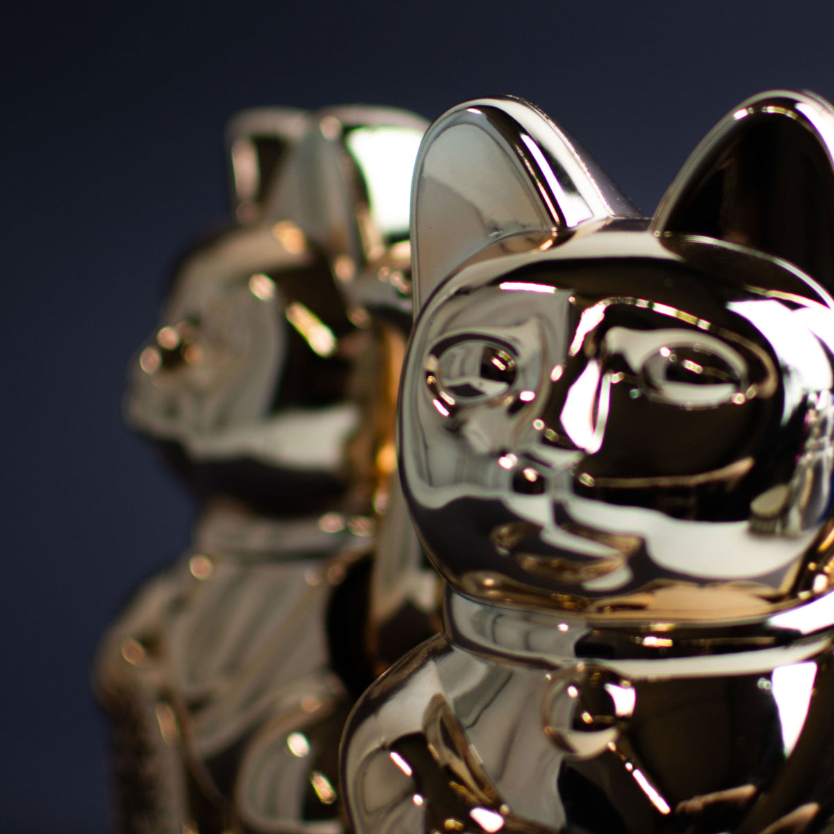 Donkey Products Lucky Cat Cosmic Winkekatze shiny platinum 15cm - Produktbild 4
