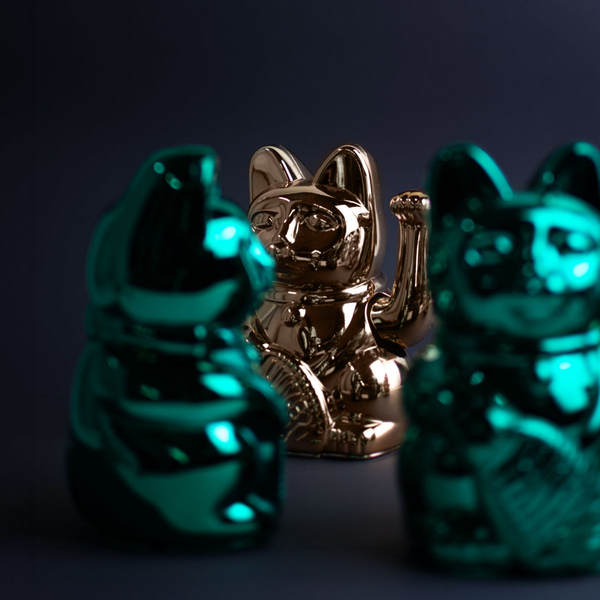 Donkey Products Lucky Cat Cosmic Winkekatze shiny platinum 15cm - Produktbild 6