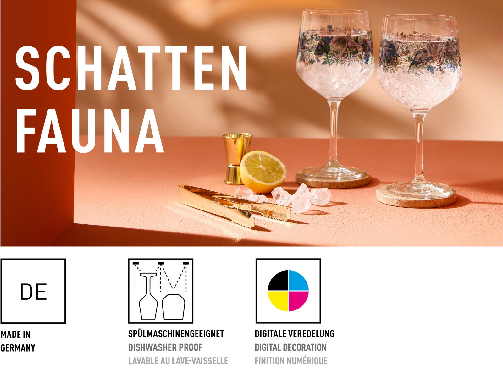 RITZENHOFF Schattenfauna Gin Kelch 2er Set (C. Mcallister) H25 #7 #8 - Produktbild 5