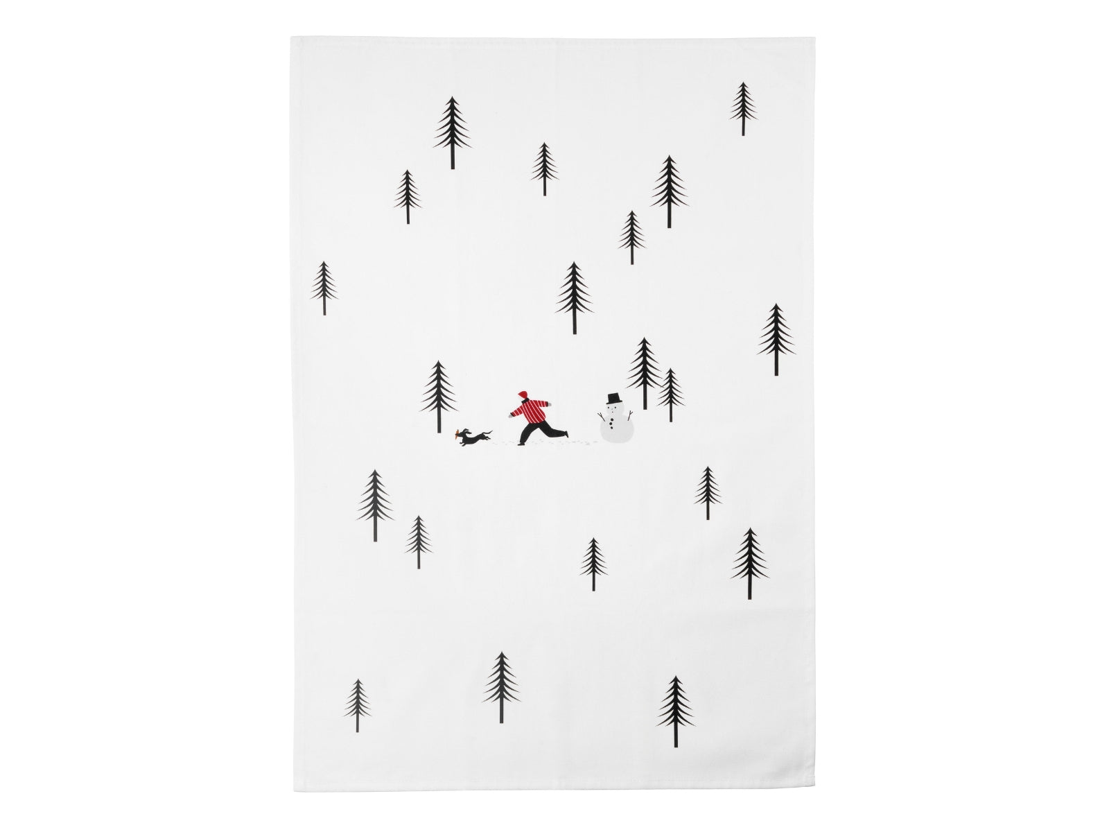 ASA Selection joy snow tracks Geschirrtuch dachshund 49x70cm
