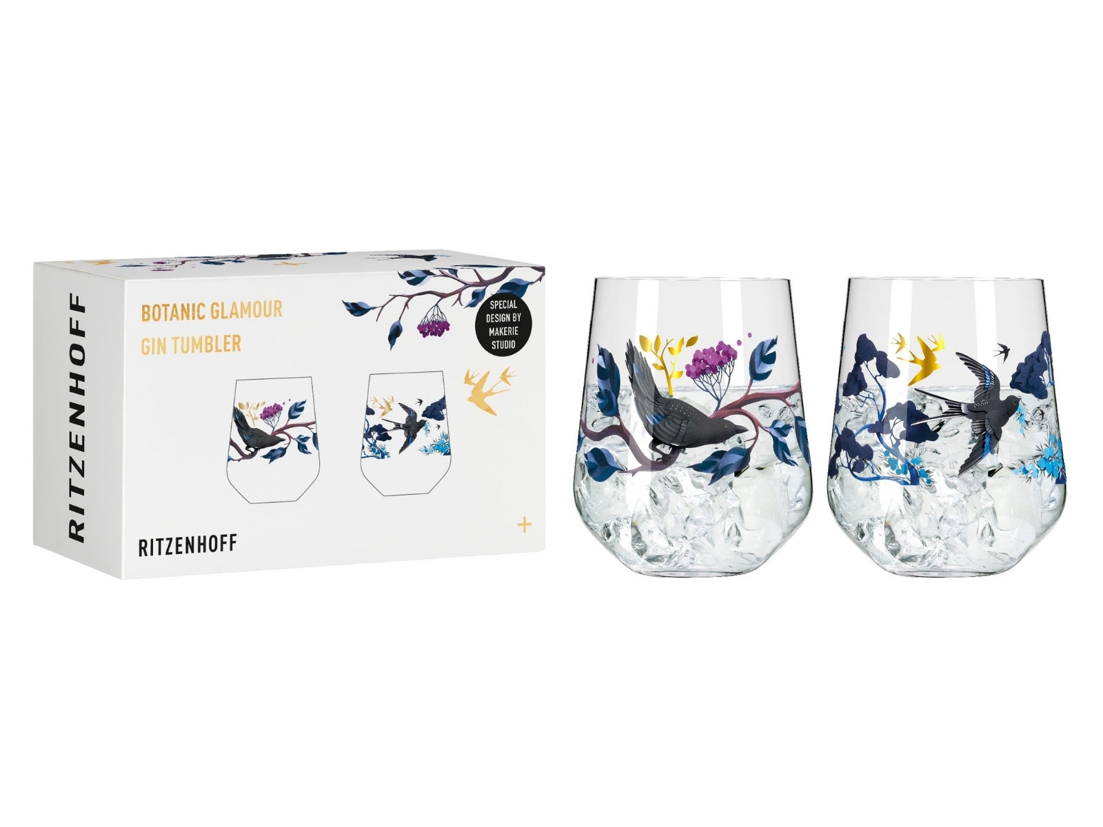 Ritzenhoff Botanic Glamour Gin Tumbler 2er Set #3 #4 Horscroft H22