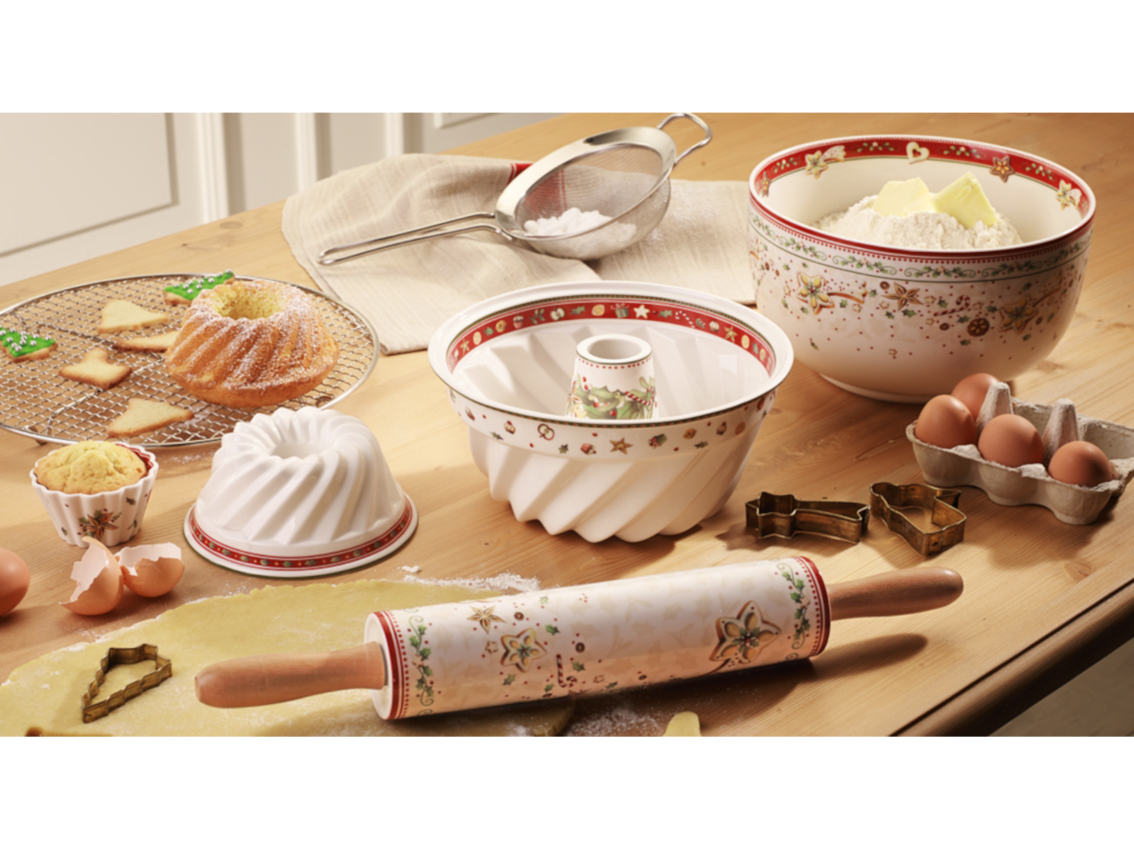 Villeroy & Boch Winter Bakery Delight Kuchenplatte rechteckig - Produktbild 3