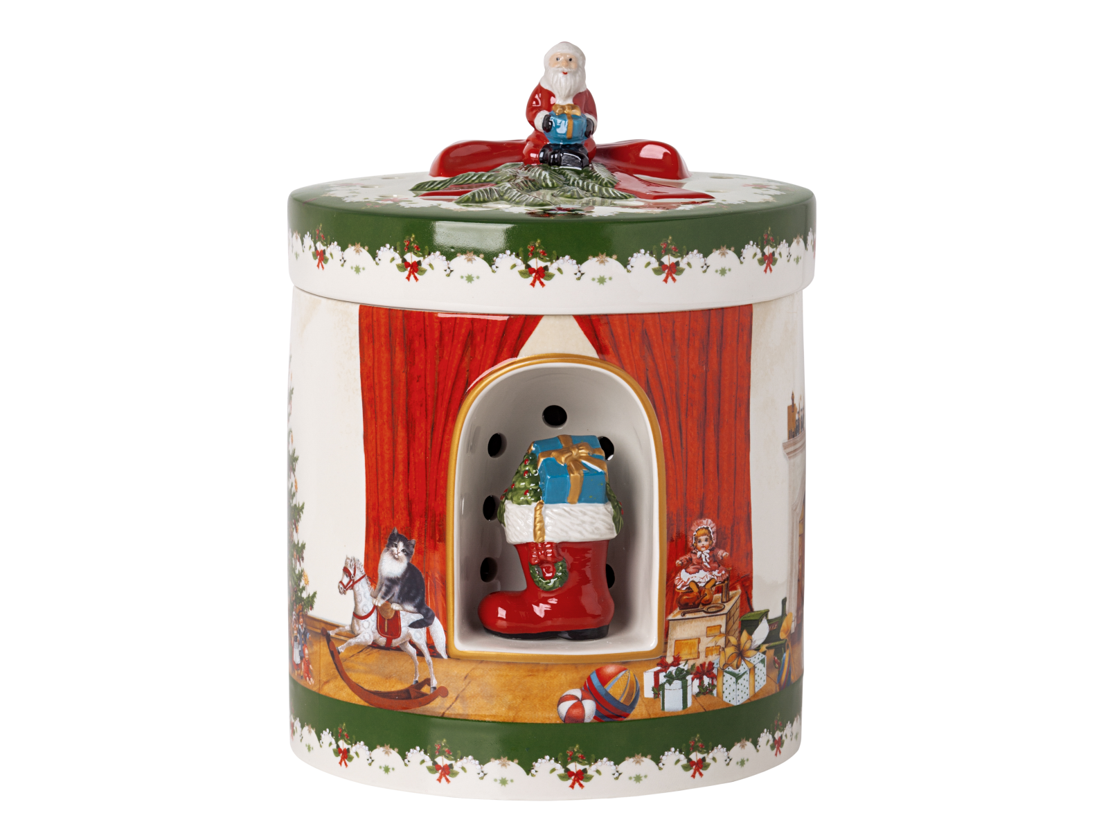 Villeroy & Boch Christmas Toys Spieluhr Paket rund Santa b.Gesch. - Produktbild 2