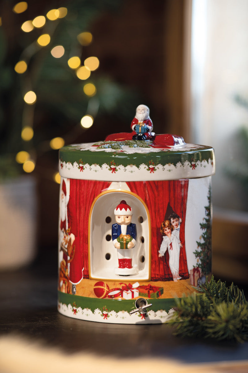 Villeroy & Boch Christmas Toys Spieluhr Paket rund Santa b.Gesch. - Produktbild 3