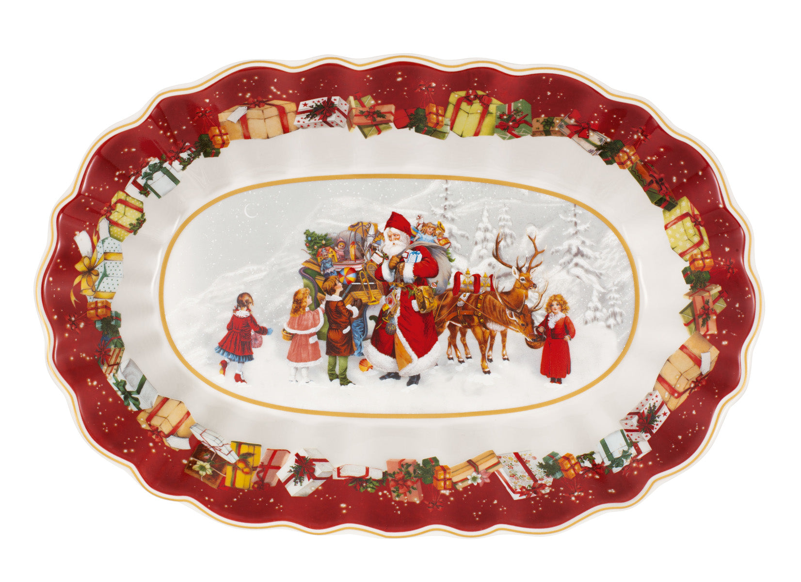 Villeroy & Boch Toy's Fantasy Schale oval groß Santa und Kinder - Produktbild 2