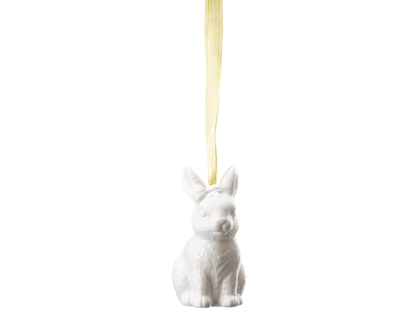 Hutschenreuther Osteranhänger Weiss Hase sitzend - Produktbild 2