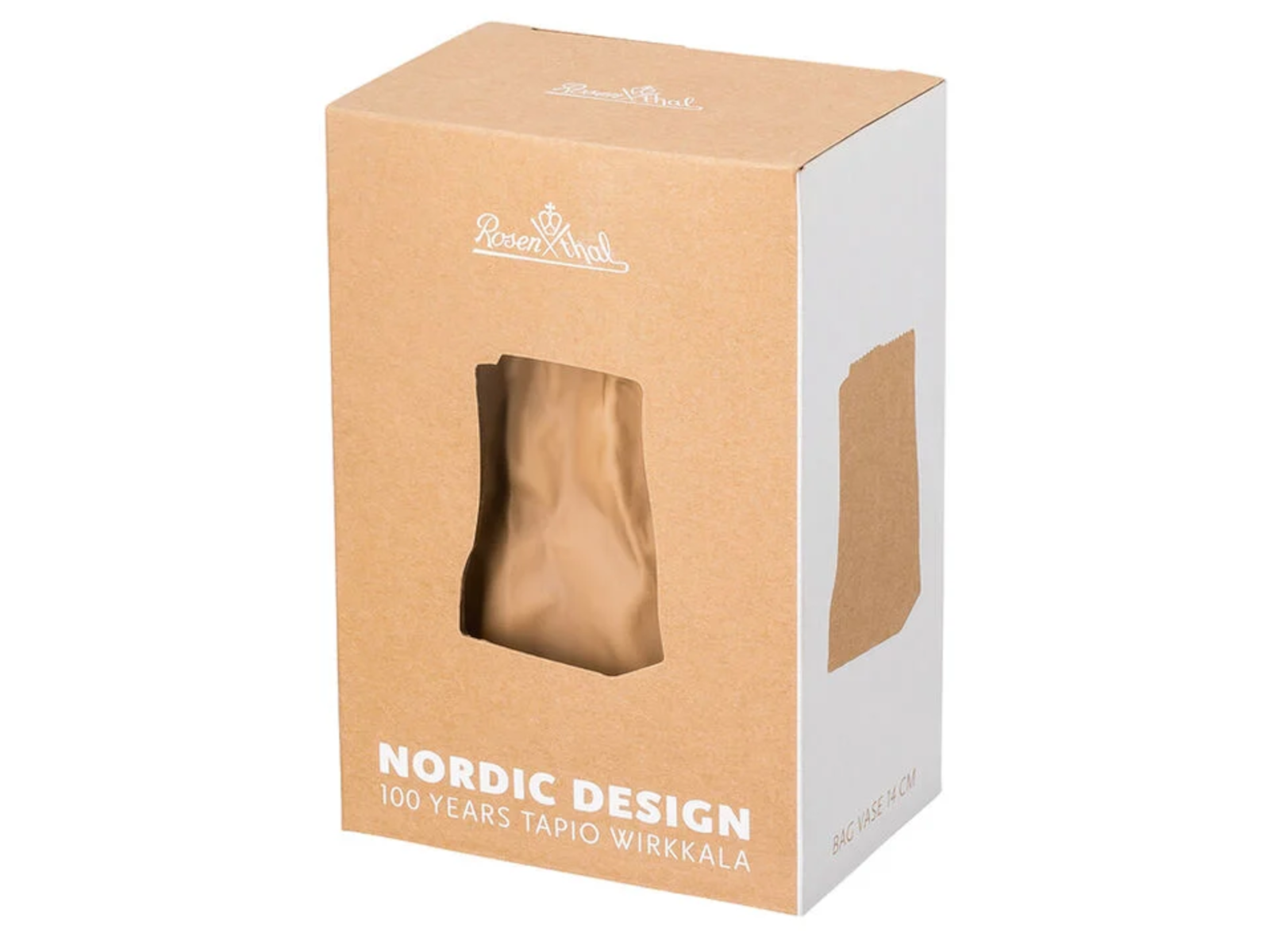 Rosenthal Do not litter Tütenvase hellbraun 14 cm - Produktbild 2