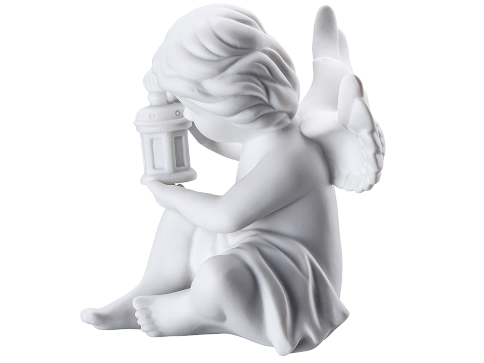 Rosenthal Engel mit Laterne mittel weiss matt 10,5 cm - Produktbild 2