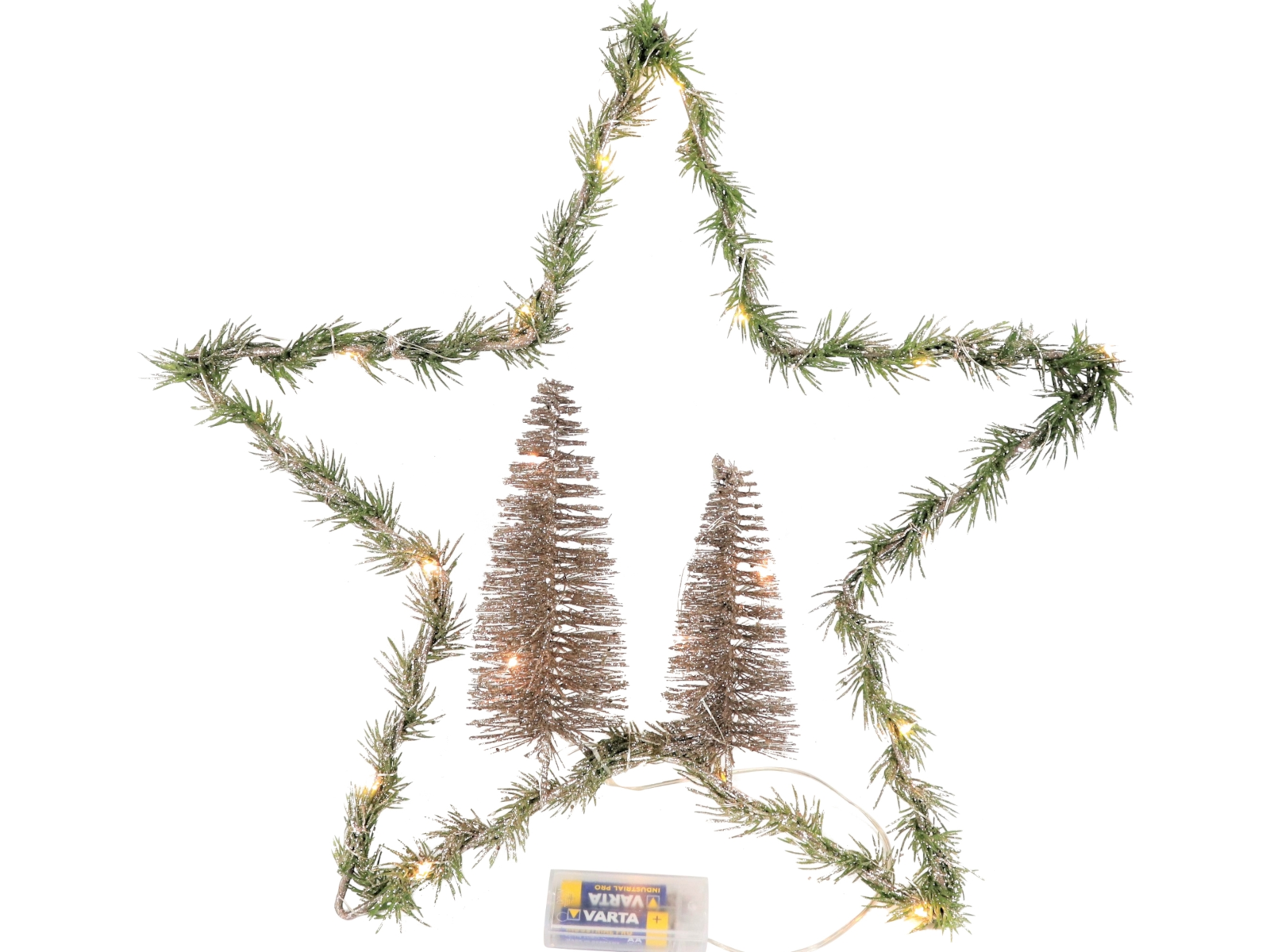 Hoff-Interieur LED-Leuchtstern Forest 44 x 7 cm