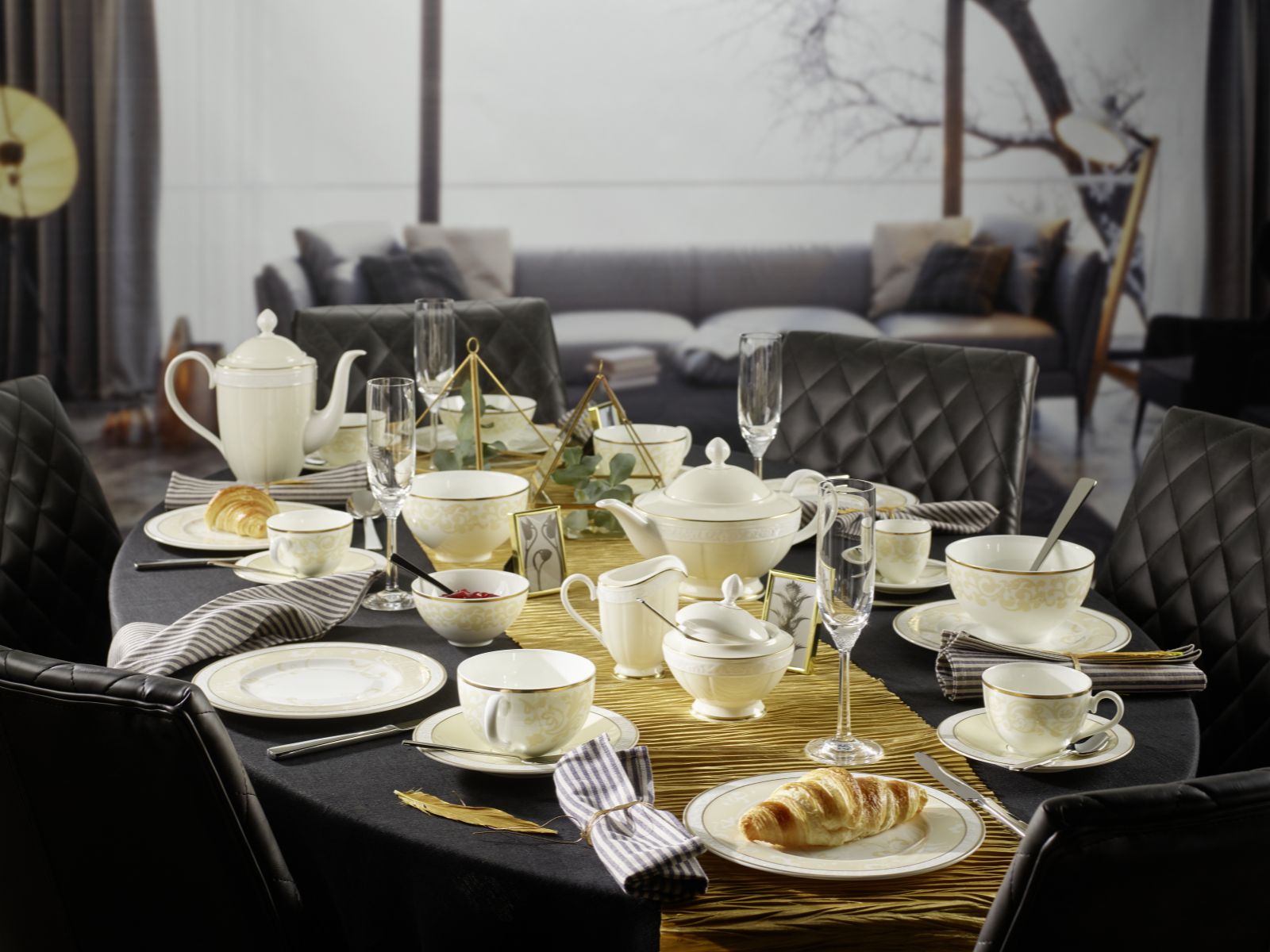 Villeroy & Boch Ivoire Frühstücksuntertasse 18cm Set6 - Produktbild 2