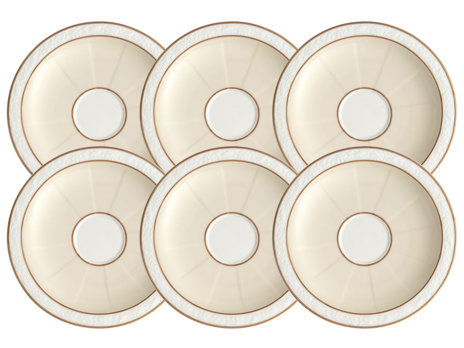 Villeroy & Boch Ivoire Mokka-/Espressountertasse 13cm Set6