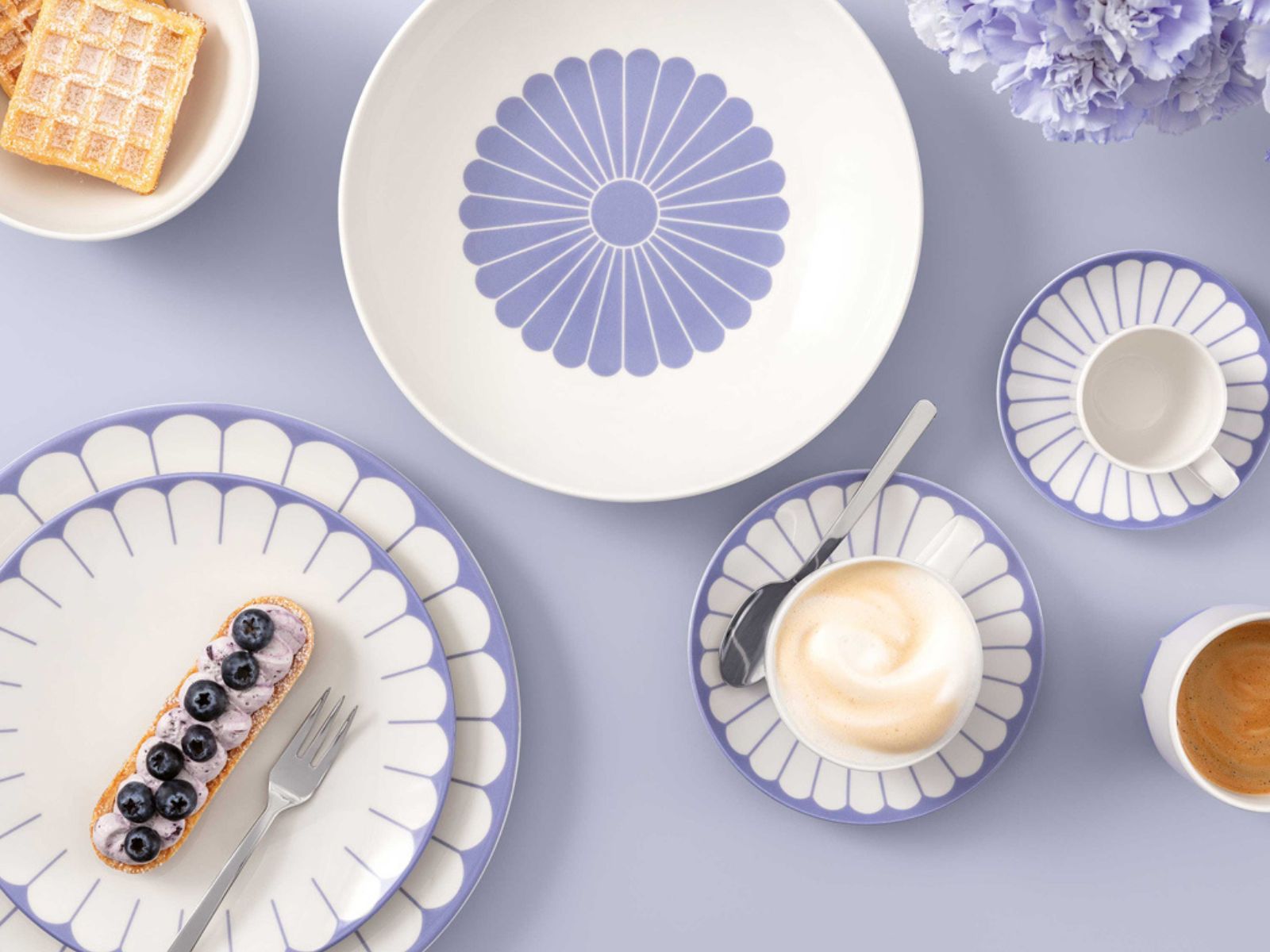 Villeroy & Boch Fleur bleu Espressotasse 0,07l Set6 - Produktbild 3