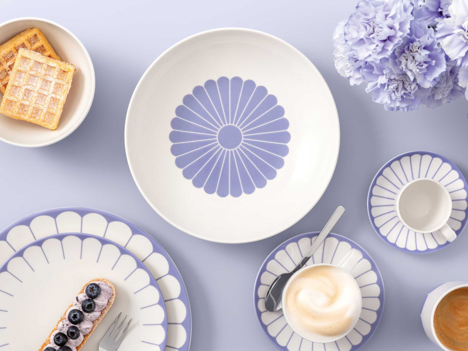 Villeroy & Boch Fleur bleu Pastaschale 24cm Set6 - Produktbild 7