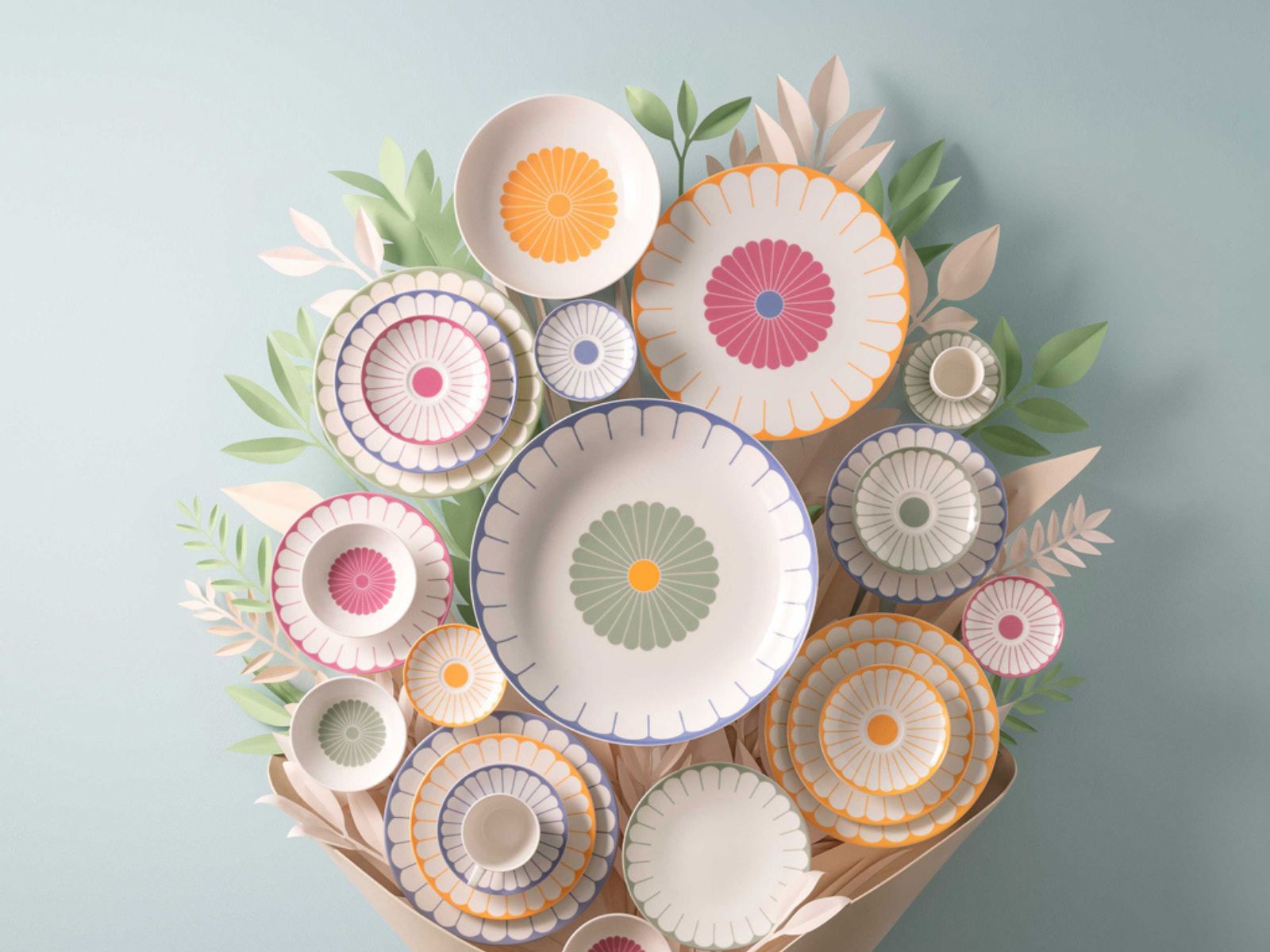 Villeroy & Boch Fleur soleil Kaffeetasse 0,16l Set6 - Produktbild 5