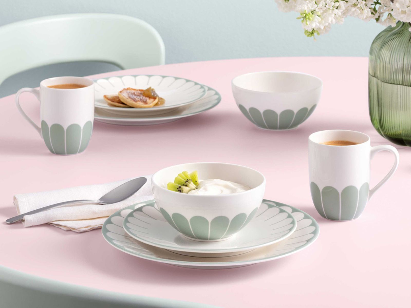 Villeroy & Boch Fleur vert Frühstücks/Dessertteller 21cm Set6 - Produktbild 3