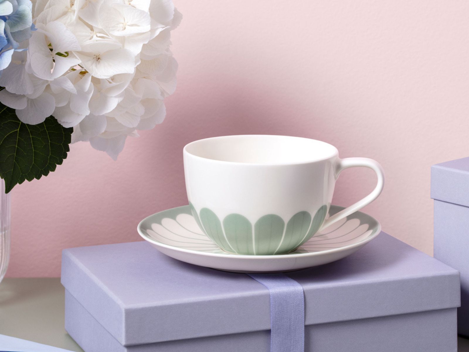 Villeroy & Boch Fleur vert Cappuccinotasse 0,3l Set6 - Produktbild 4