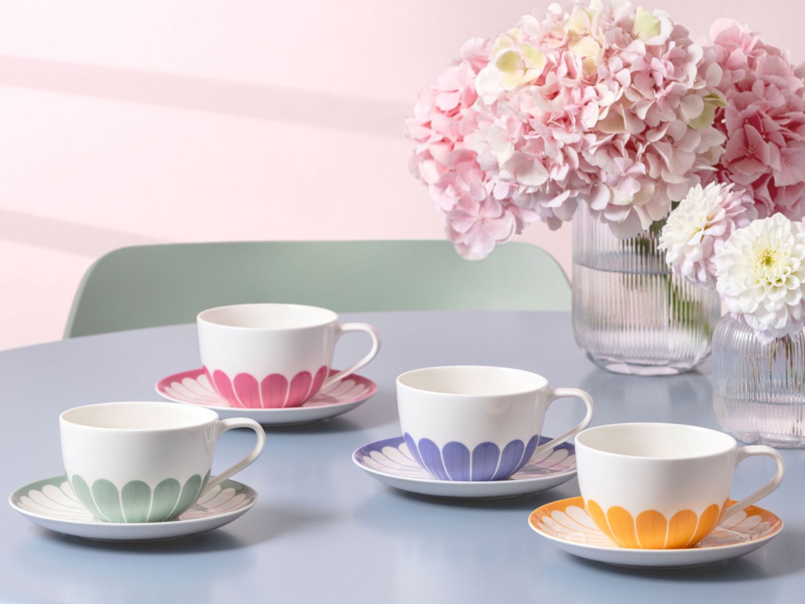 Villeroy & Boch Fleur vert Cappuccinotasse 0,3l Set6 - Produktbild 6