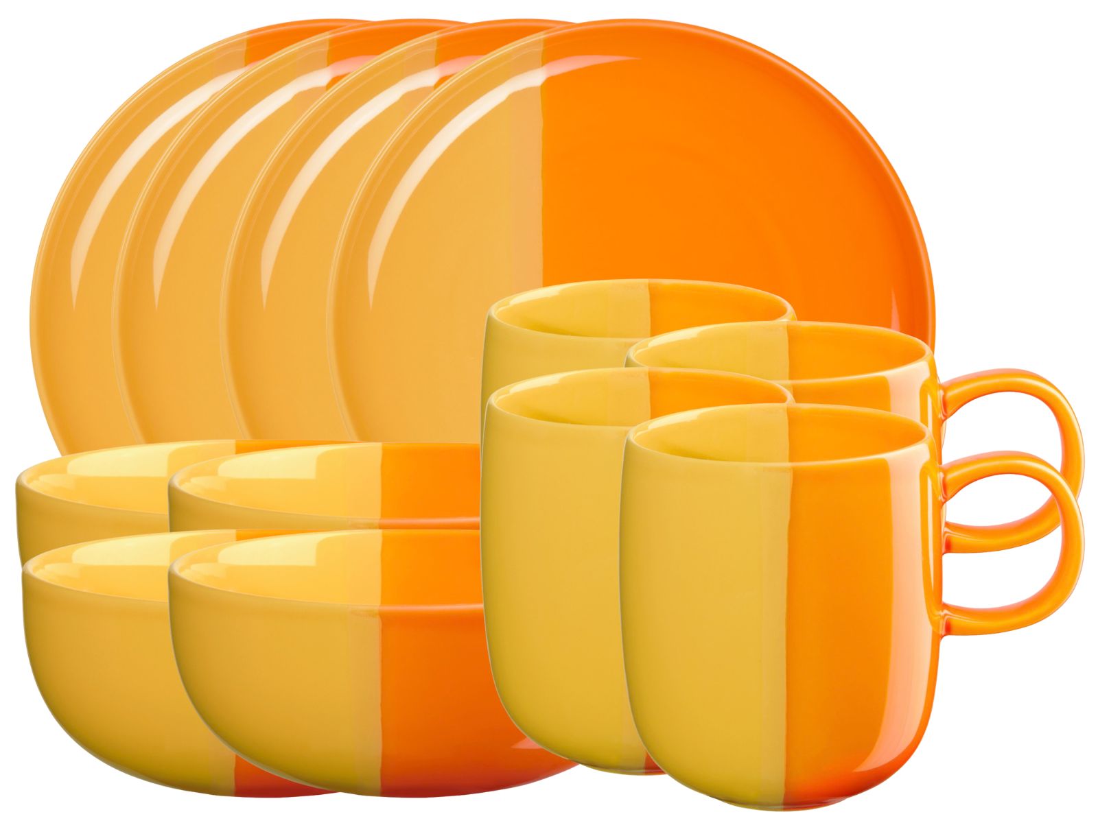 ASA joy Frühstücksset orange smoothie 12tlg