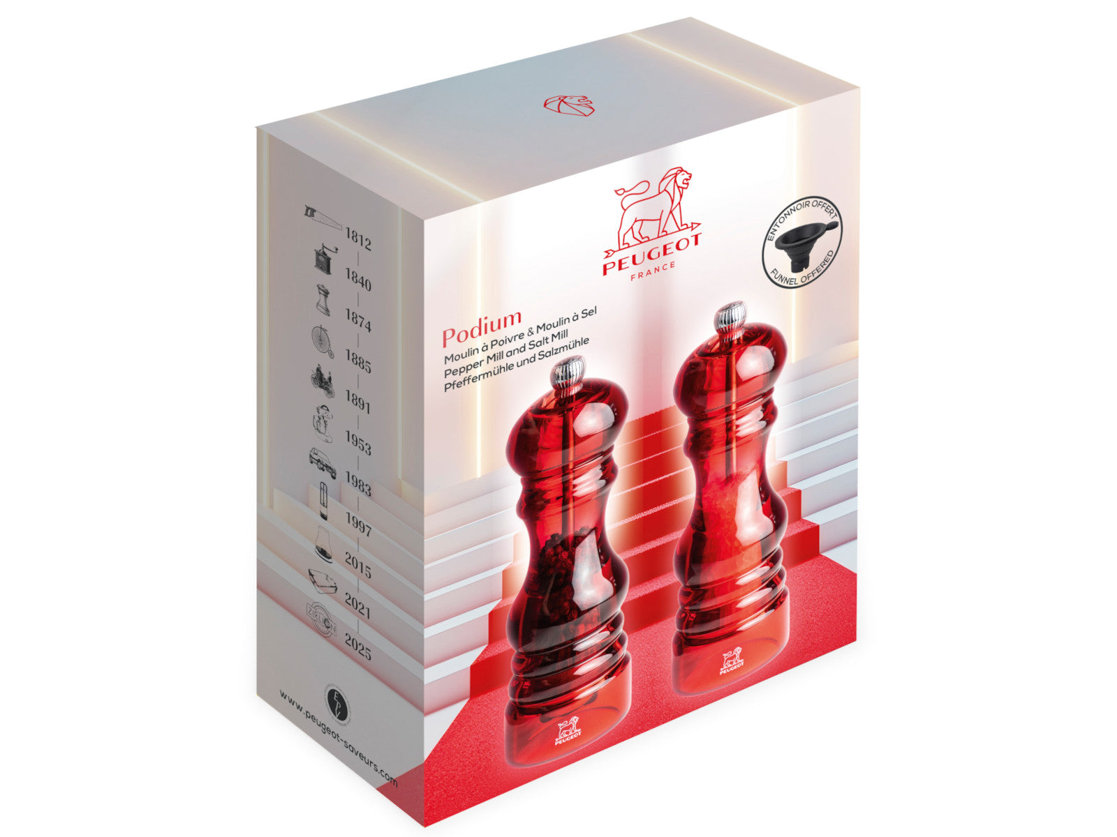 PEUGEOT PODIUM Pfeffermühle & Salzmühle 18cm 2tlg - Produktbild 2