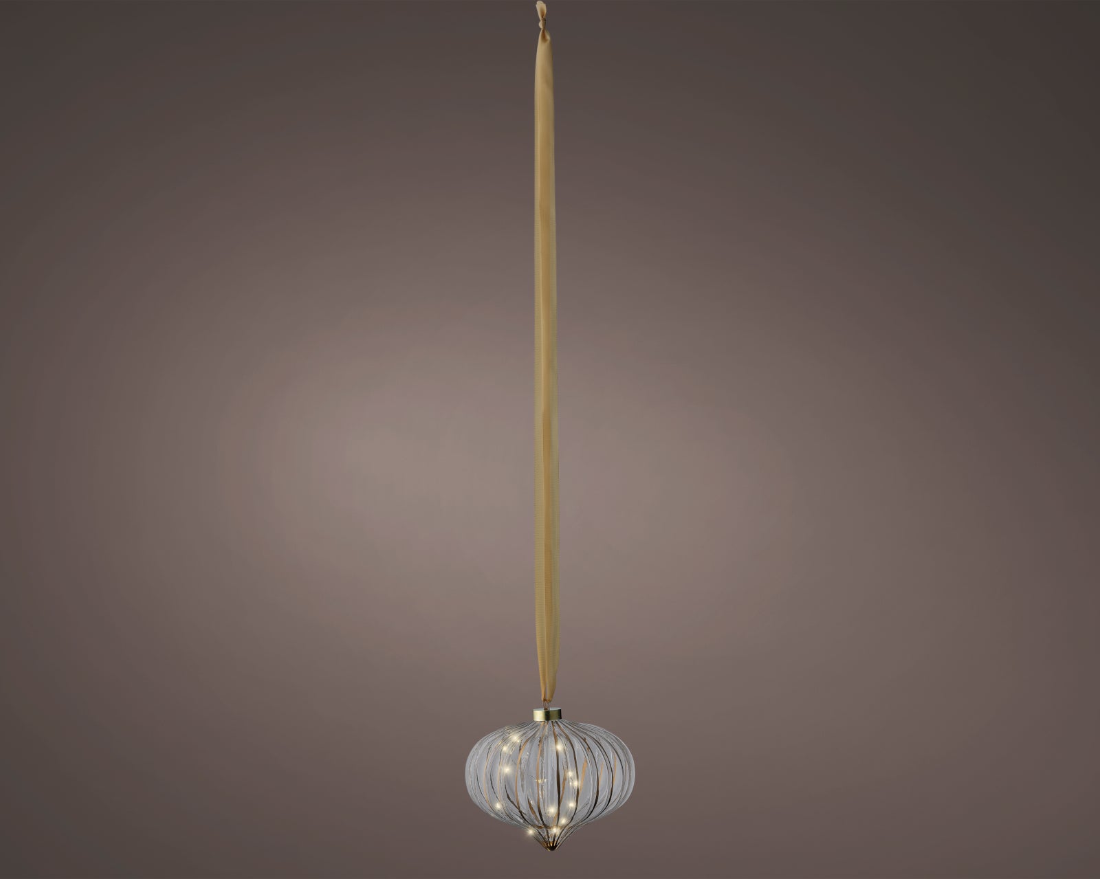 Lumineo LED Zwiebel klar/ warmes weiss 21cm