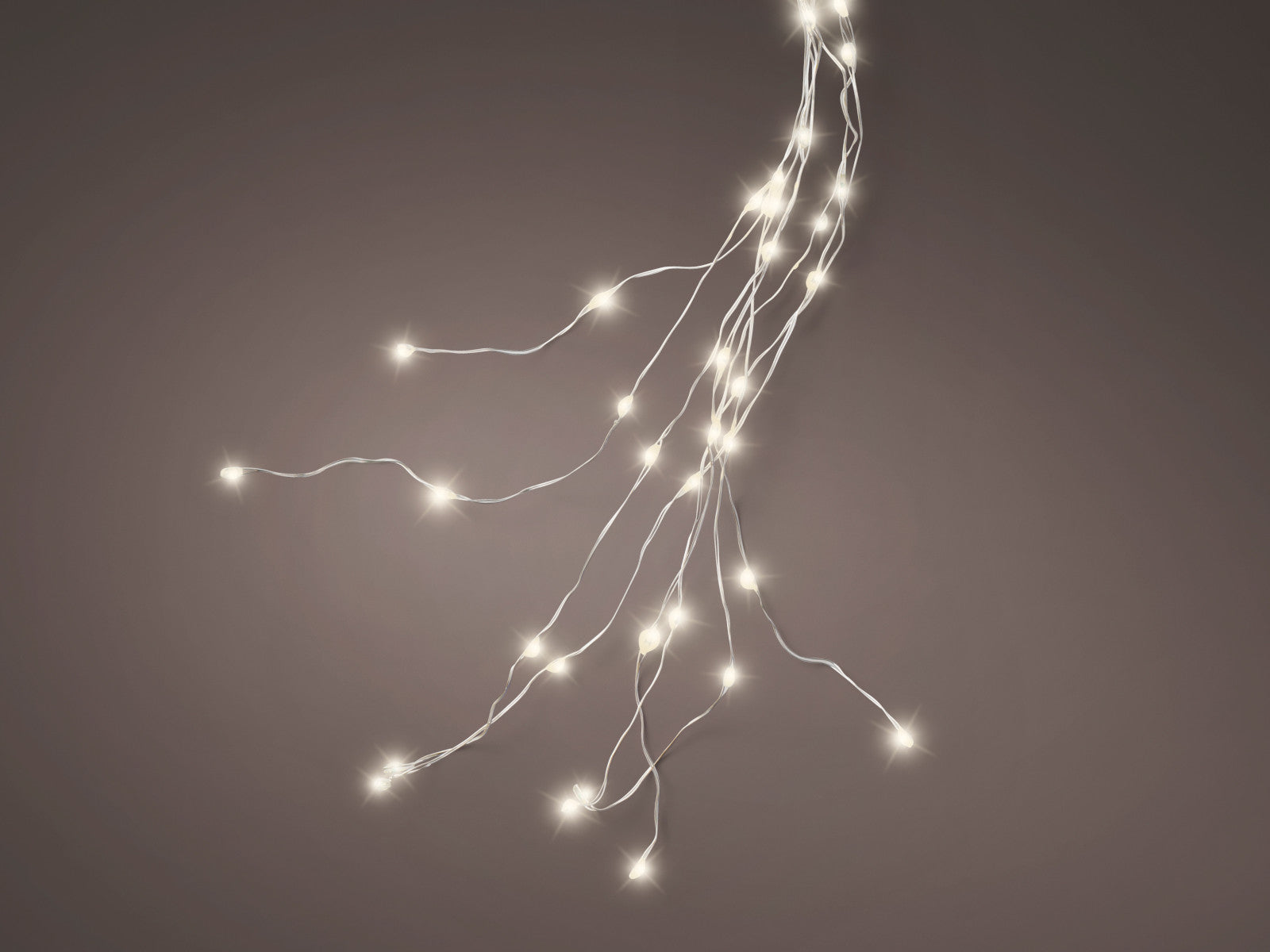 Lumineo LED Baumbeleuchtung silber/ warmes weiss 210cm - Produktbild 1