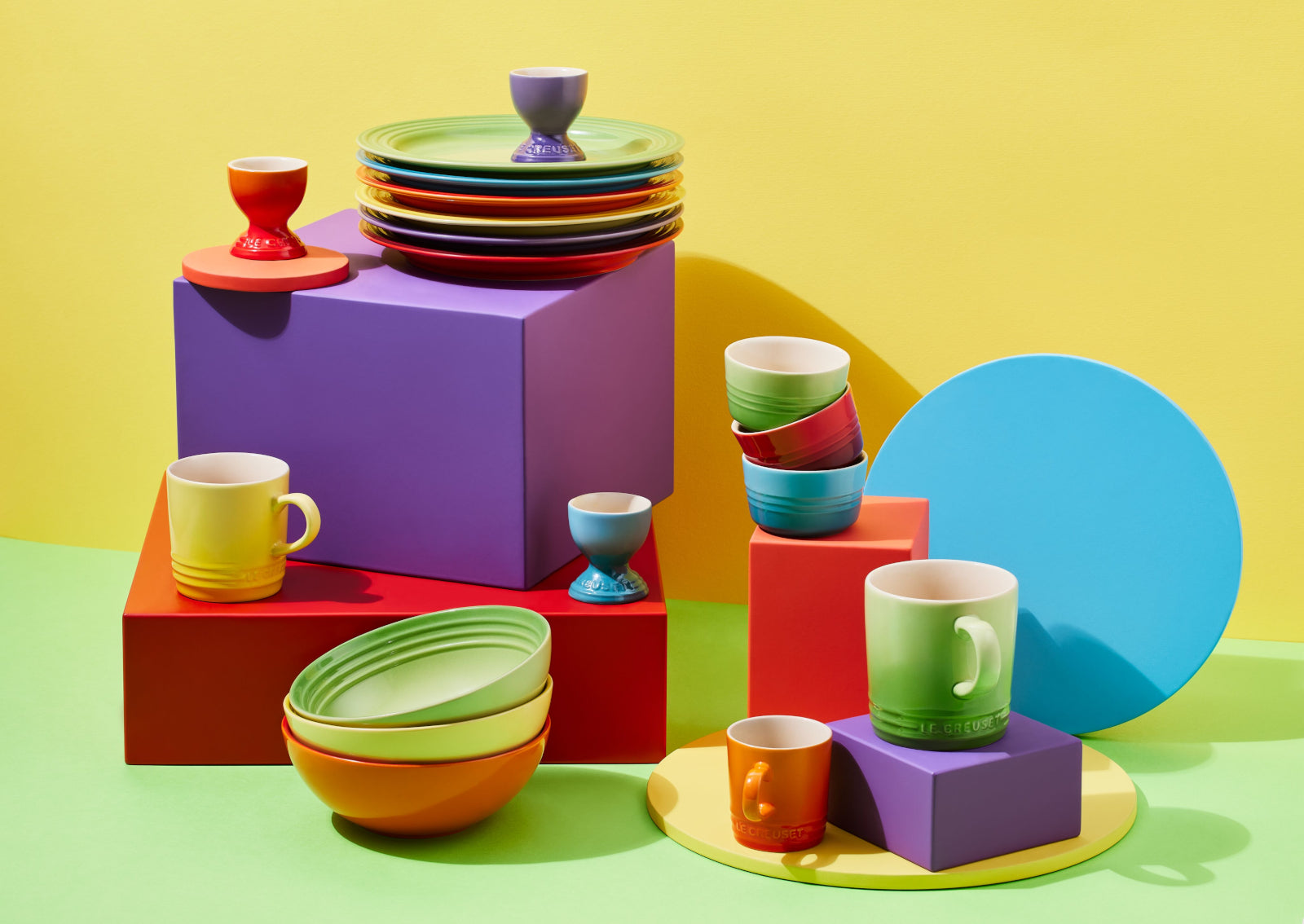 Le Creuset Regenbogen Speiseteller 27cm Set 6tlg - Produktbild 4