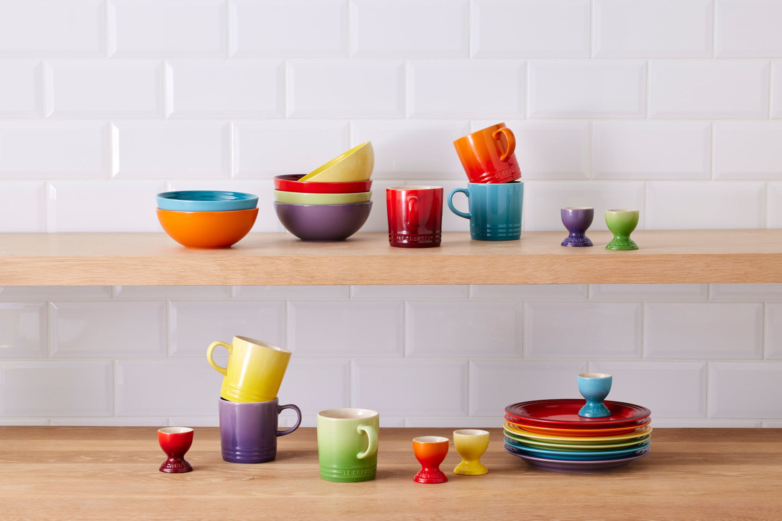 Le Creuset Regenbogen Speiseteller 27cm Set 6tlg - Produktbild 5