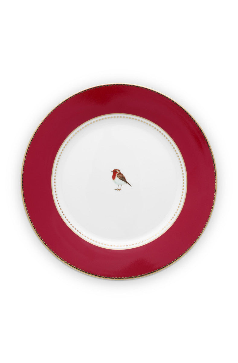 PIP STUDIO Love Birds Frühstücksteller rot 21cm