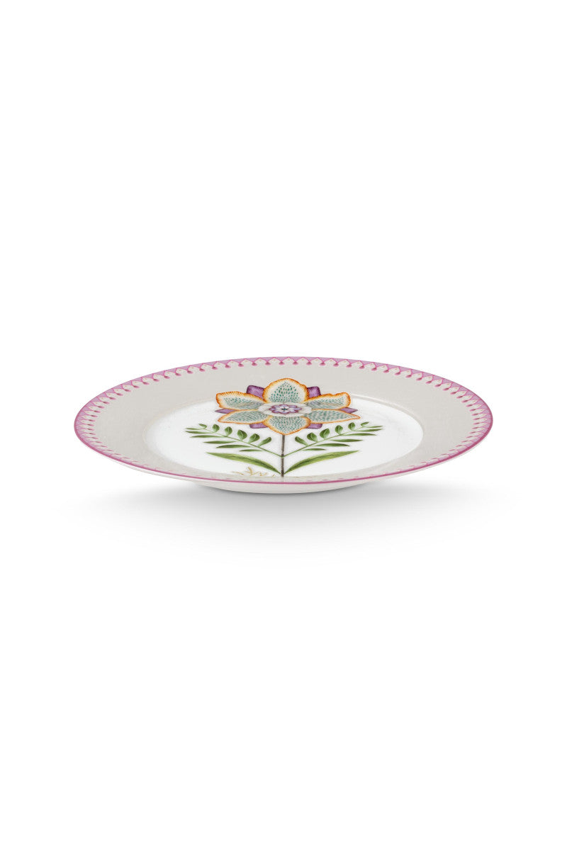 PIP STUDIO Lily&Lotus Frühstücksteller weiss/lila 21cm - Produktbild 2