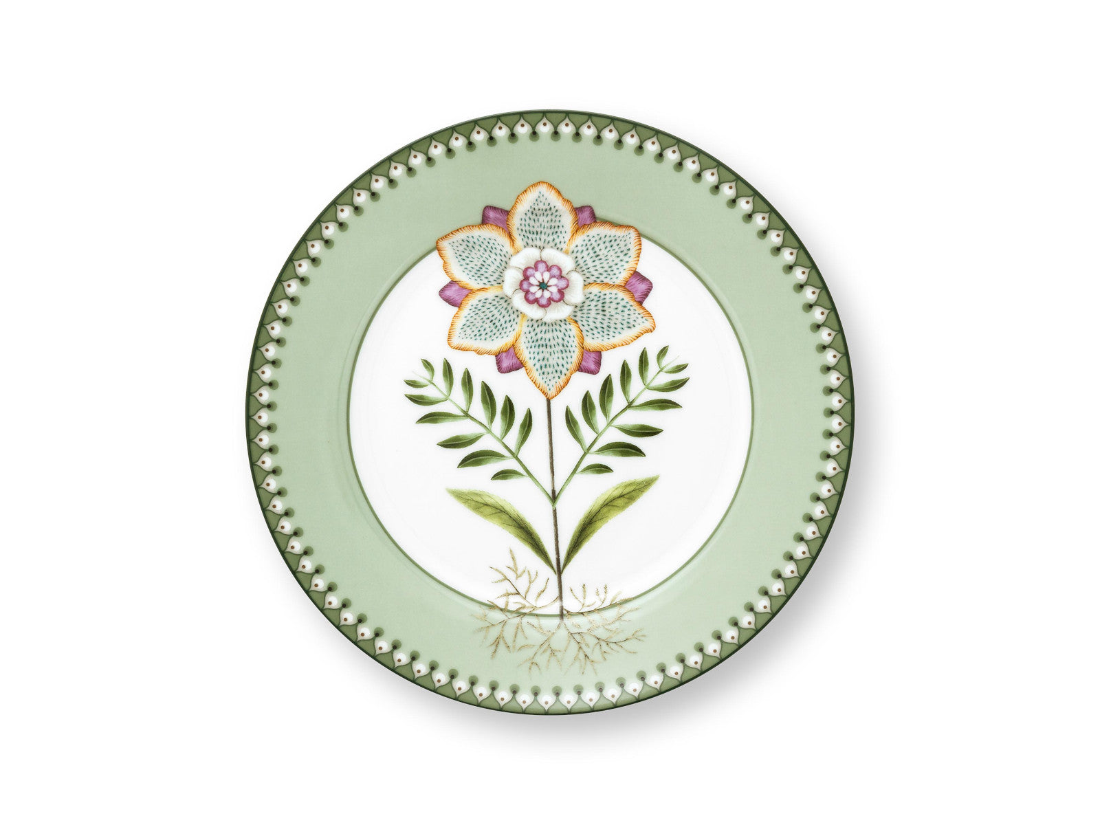 PIP STUDIO Lily&Lotus Light Green Frühstücksteller 21cm