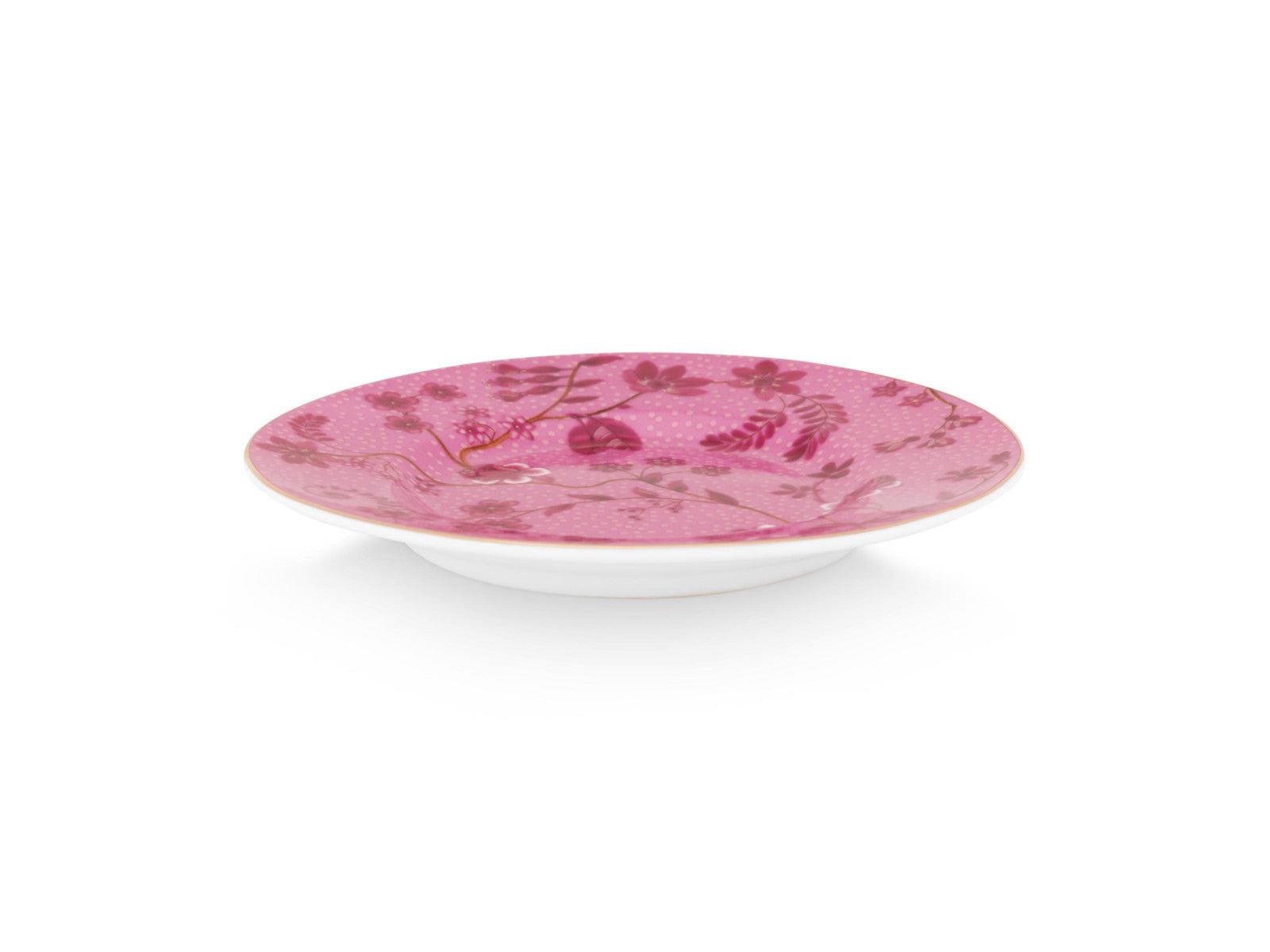 PIP STUDIO Jolie Petit Four Flowers Pink Brotteller 12cm - Produktbild 2