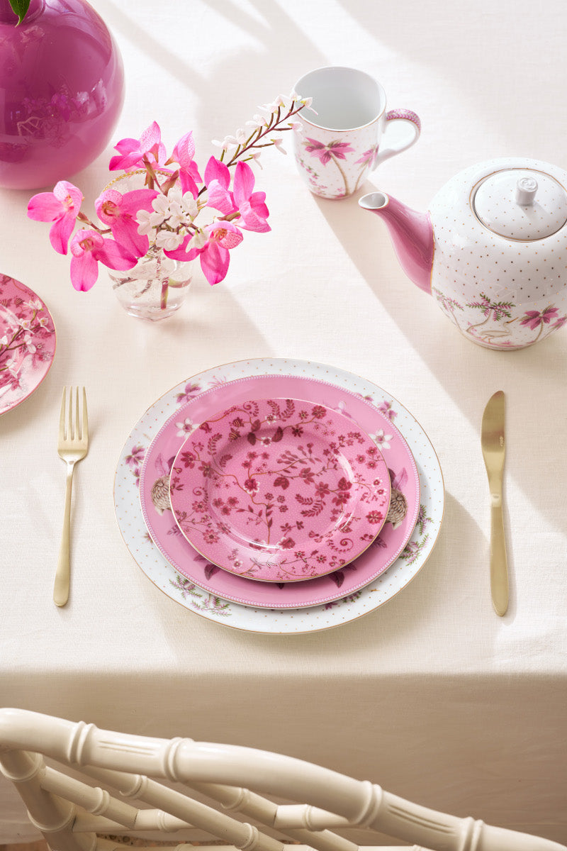 PIP STUDIO Jolie Flowers Pink Brotteller 17cm - Produktbild 3