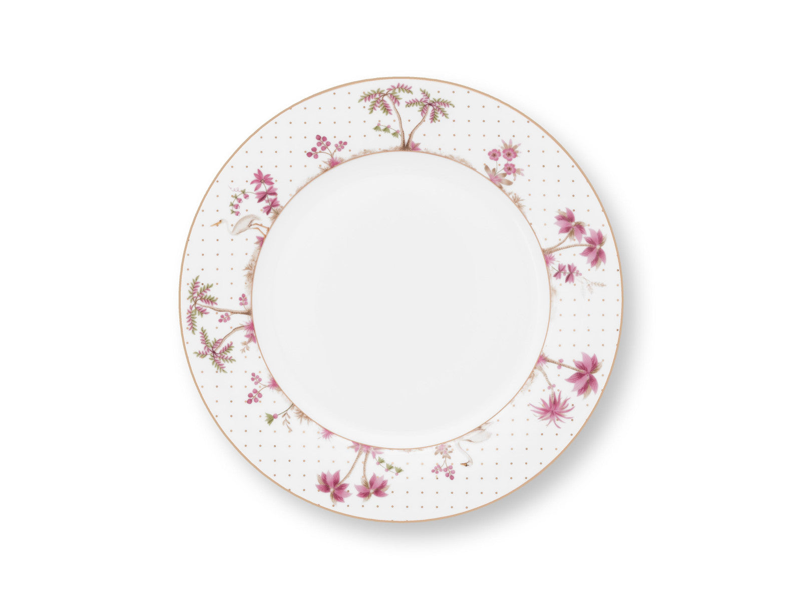 PIP STUDIO Jolie Dots Gold Pink Speiseteller 26.5cm
