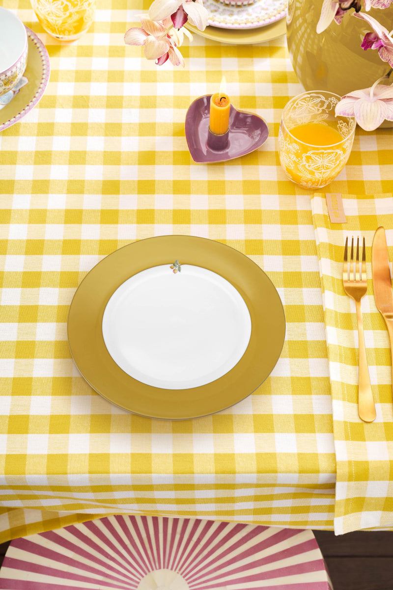 PIP STUDIO Lily&Lotus Uni Yellow Speiseteller 26,5cm - Produktbild 3