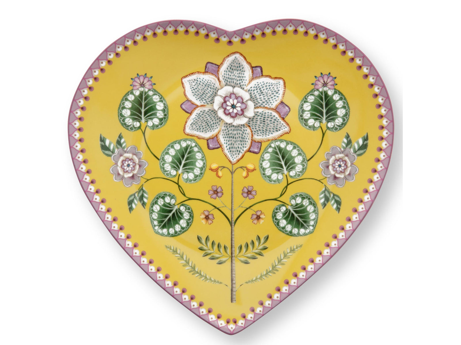 PIP STUDIO Lily&Lotus Yellow Herzformteller 21,5cm Set2 - Produktbild 3