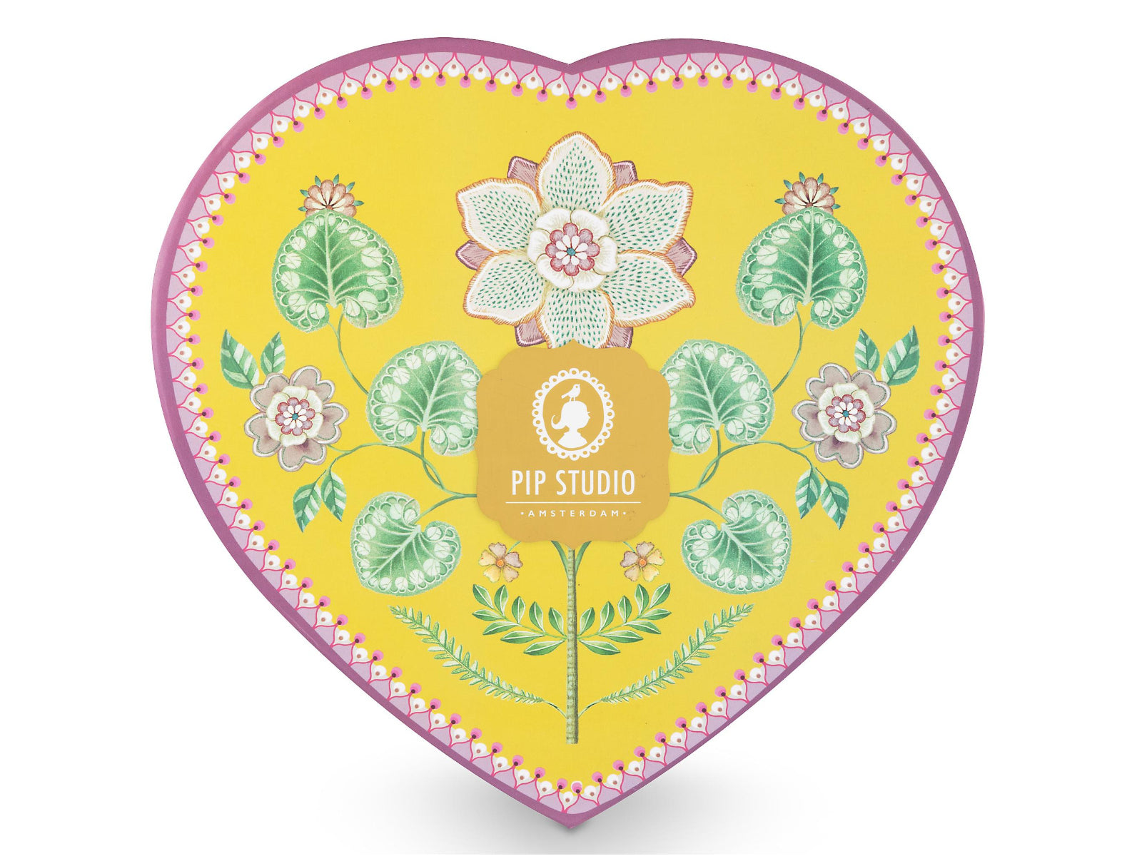PIP STUDIO Lily&Lotus Yellow Herzformteller 21,5cm Set2 - Produktbild 7