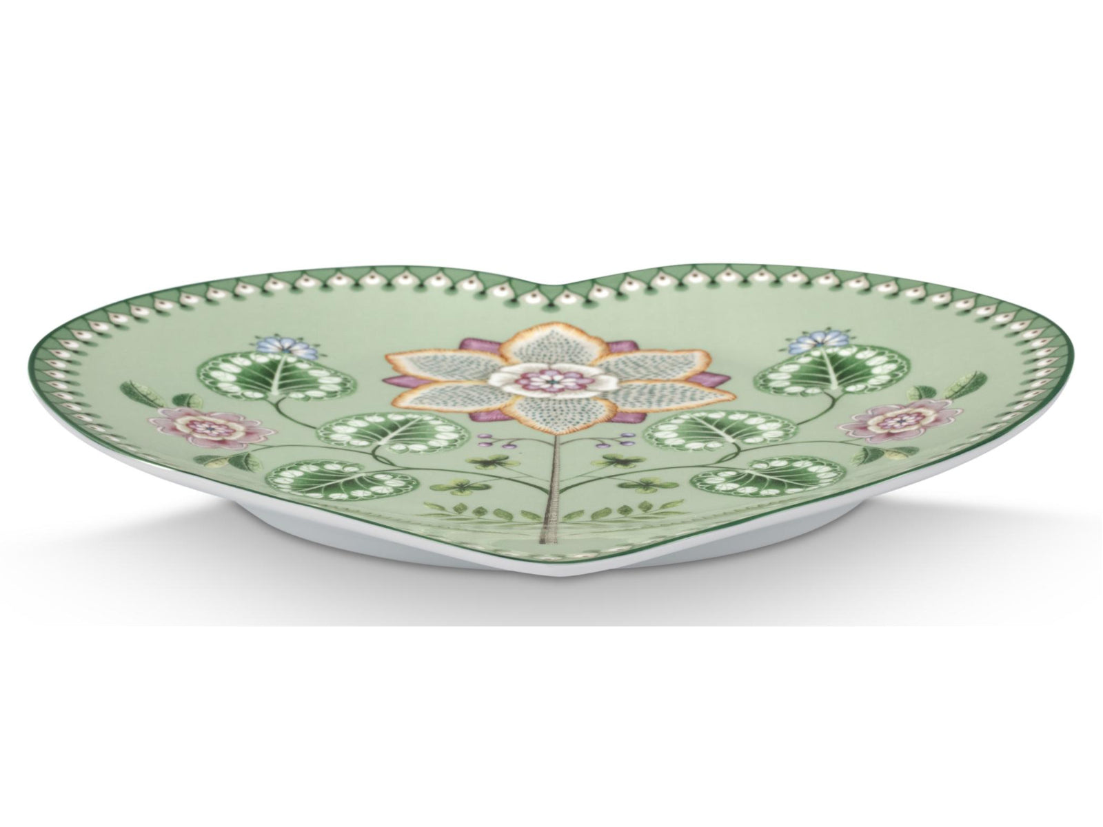 PIP STUDIO Lily&Lotus Light Green Herzformteller 21,5cm Set2 - Produktbild 4